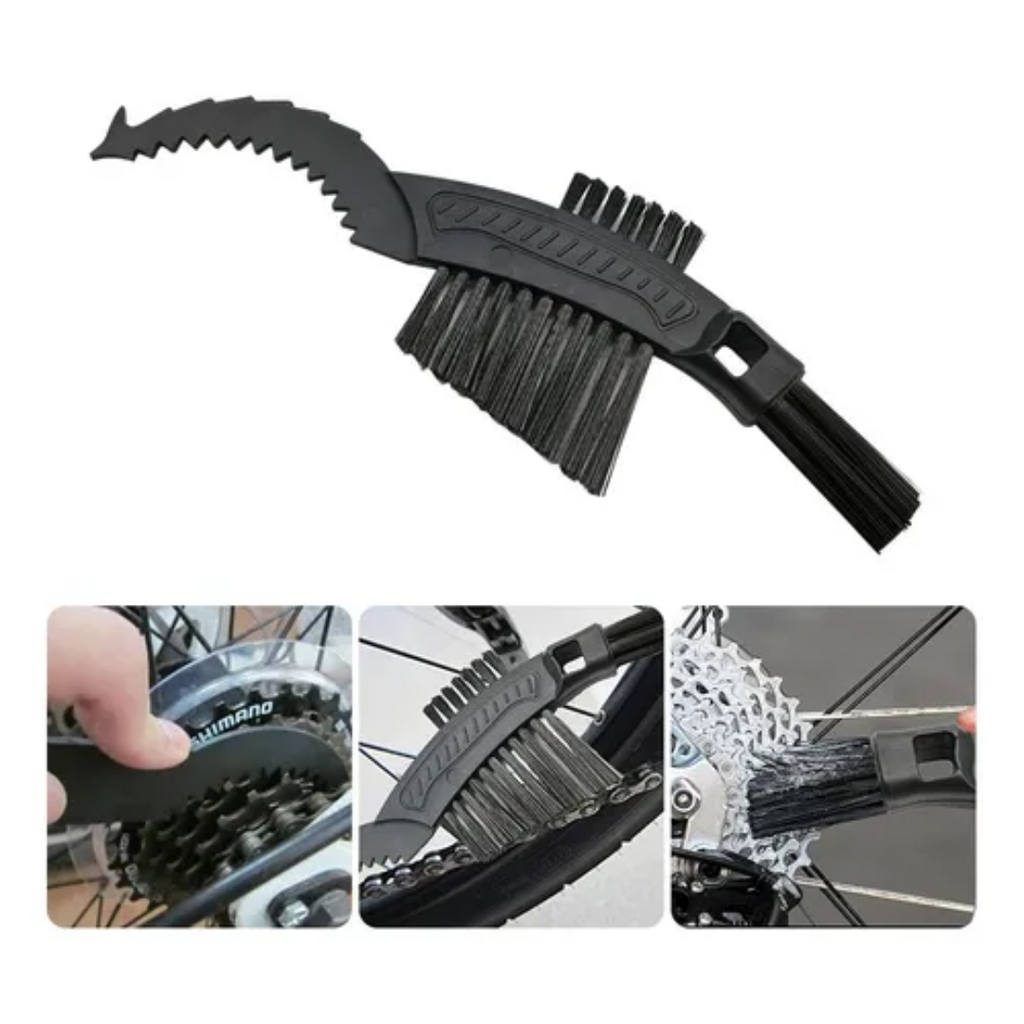 PACK 17 UNIDS. | Cepillo Limpieza Bicicleta 3en1 Chepark TIL-34 Cadena Engranaje