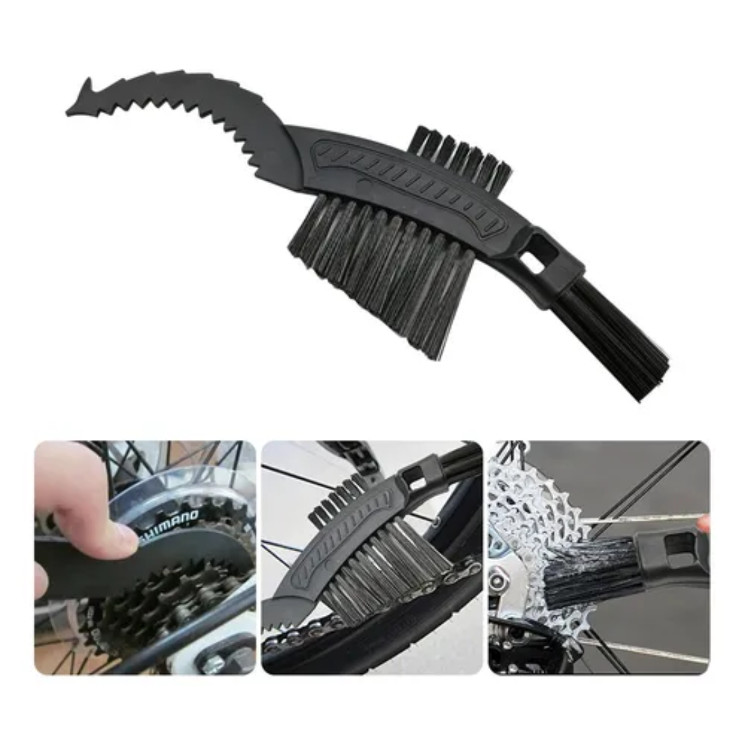 PACK 17 UNIDS. | Cepillo Limpieza Bicicleta 3en1 Chepark TIL-34 Cadena Engranaje