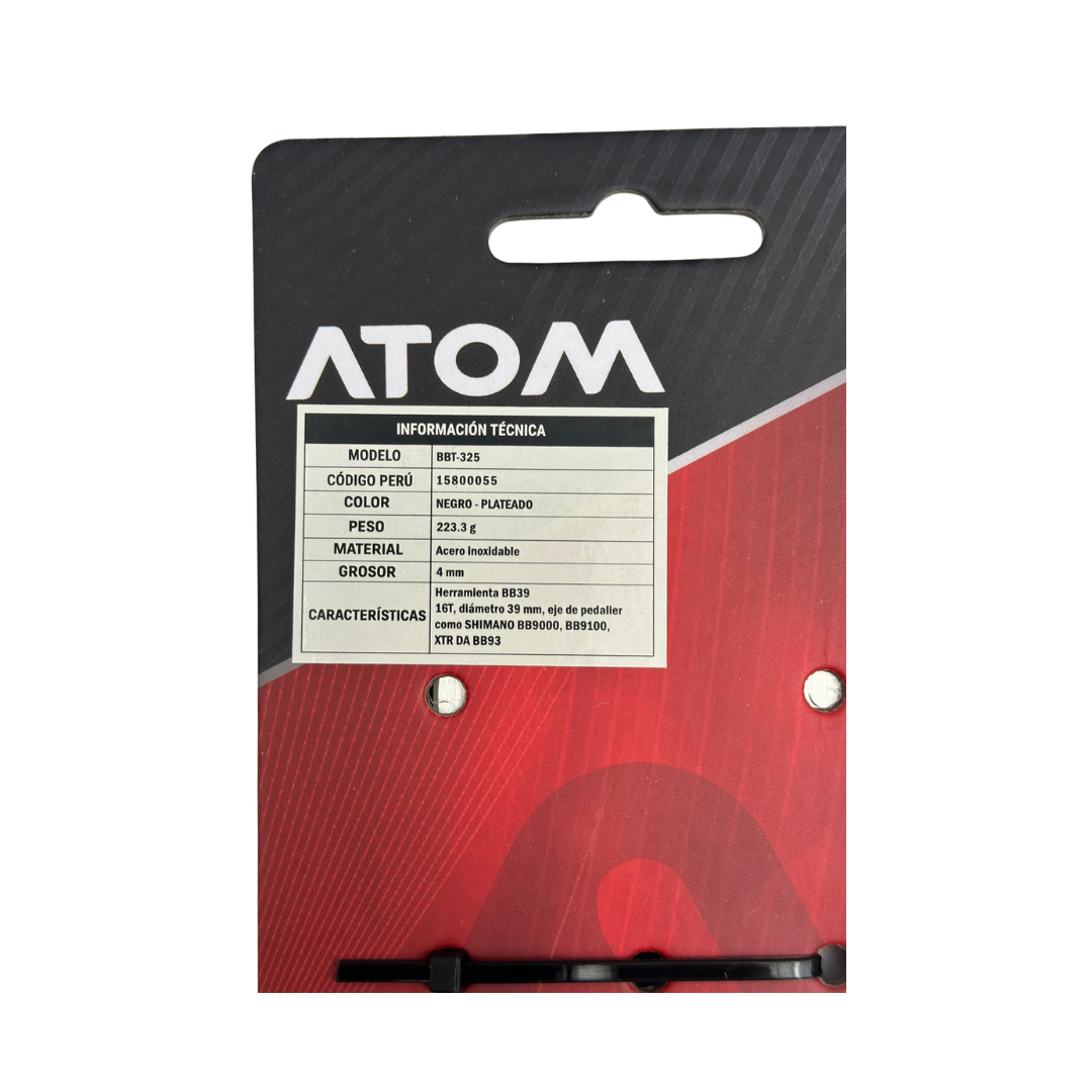PACK 10 UNIDS. | Llave Bottom Bracket Atom BBT-325 16 Estrías Shimano Hollowtech